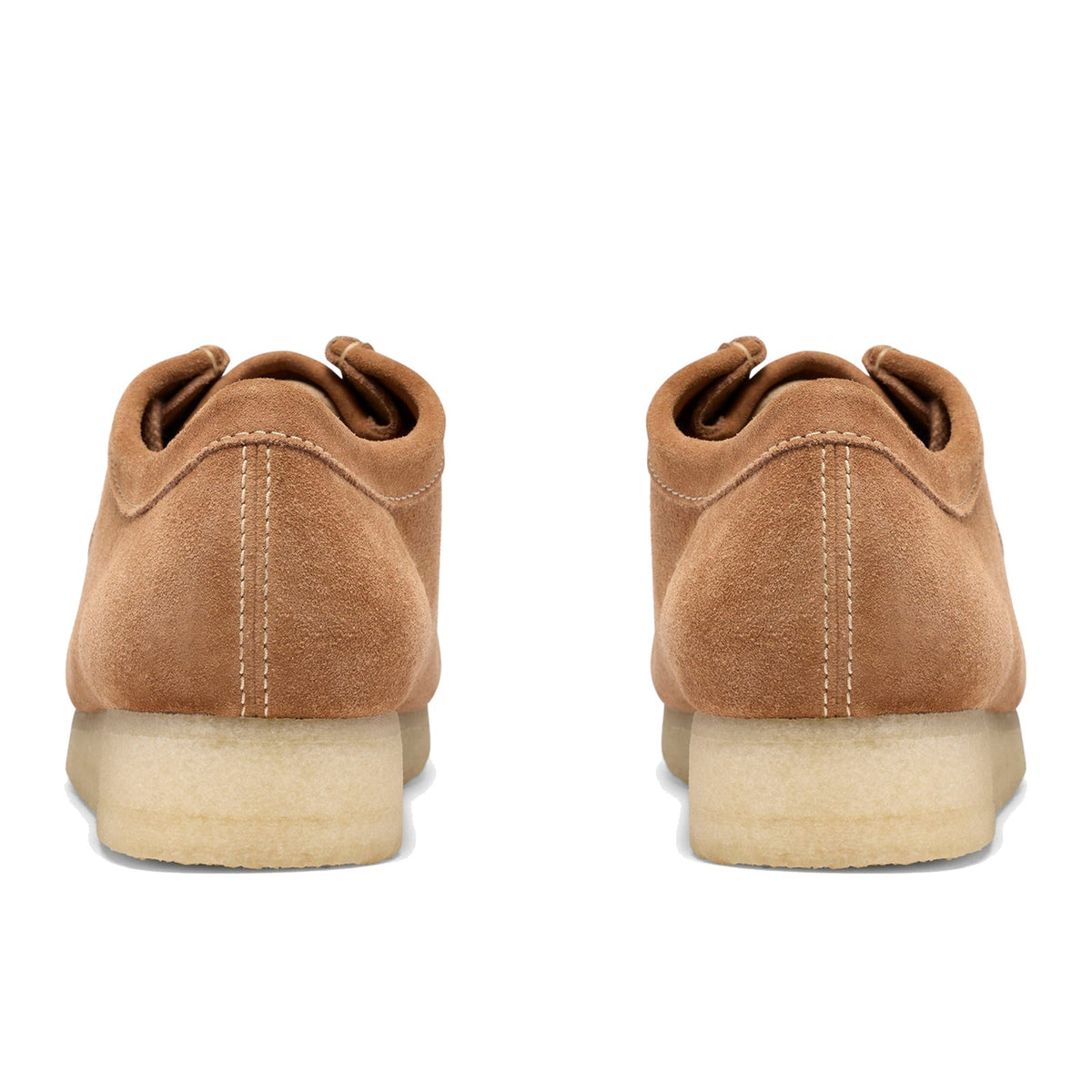 Clarks Wallabee Tan Weave – Fersenansicht