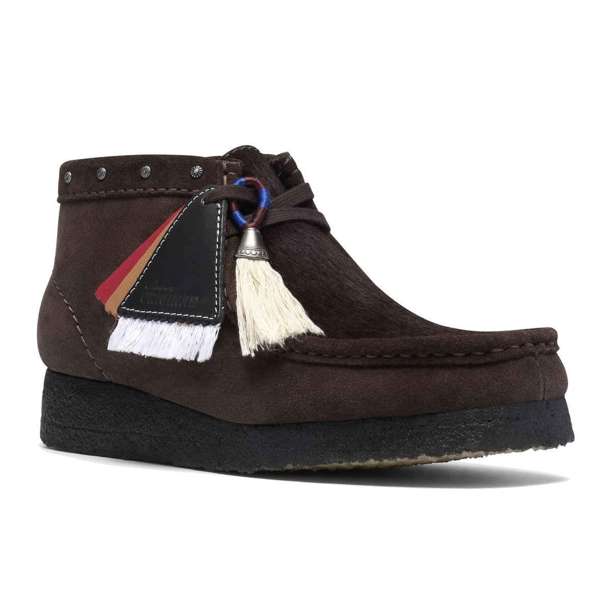 Clarks Wallabee Boot Brown Interest – Einzelansicht schräg vorne