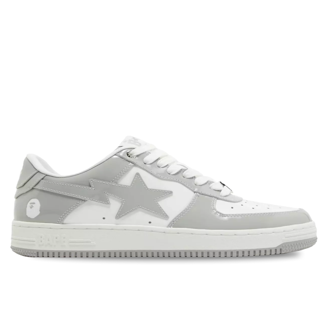 A Bathing Ape Bape Sta Patent Leather White Grey (2023) - SN Zürich