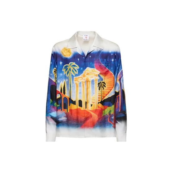 Casablanca Long Sleeve Cuban Collar Shirt