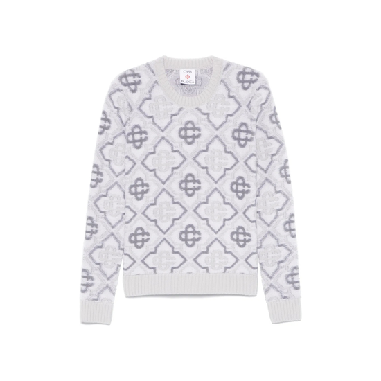 Casablanca Monogram Crew Knit Pullover