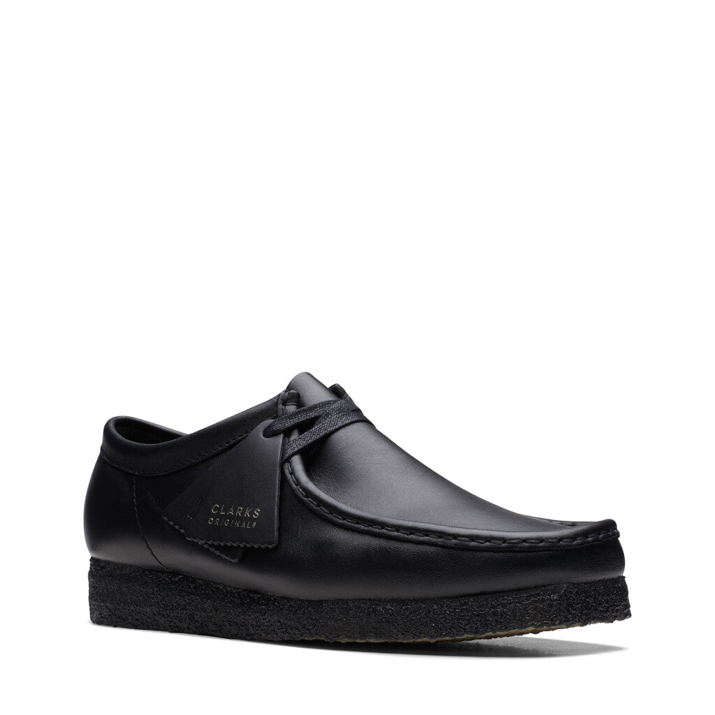 Clarks Men's Wallabee Black Leather