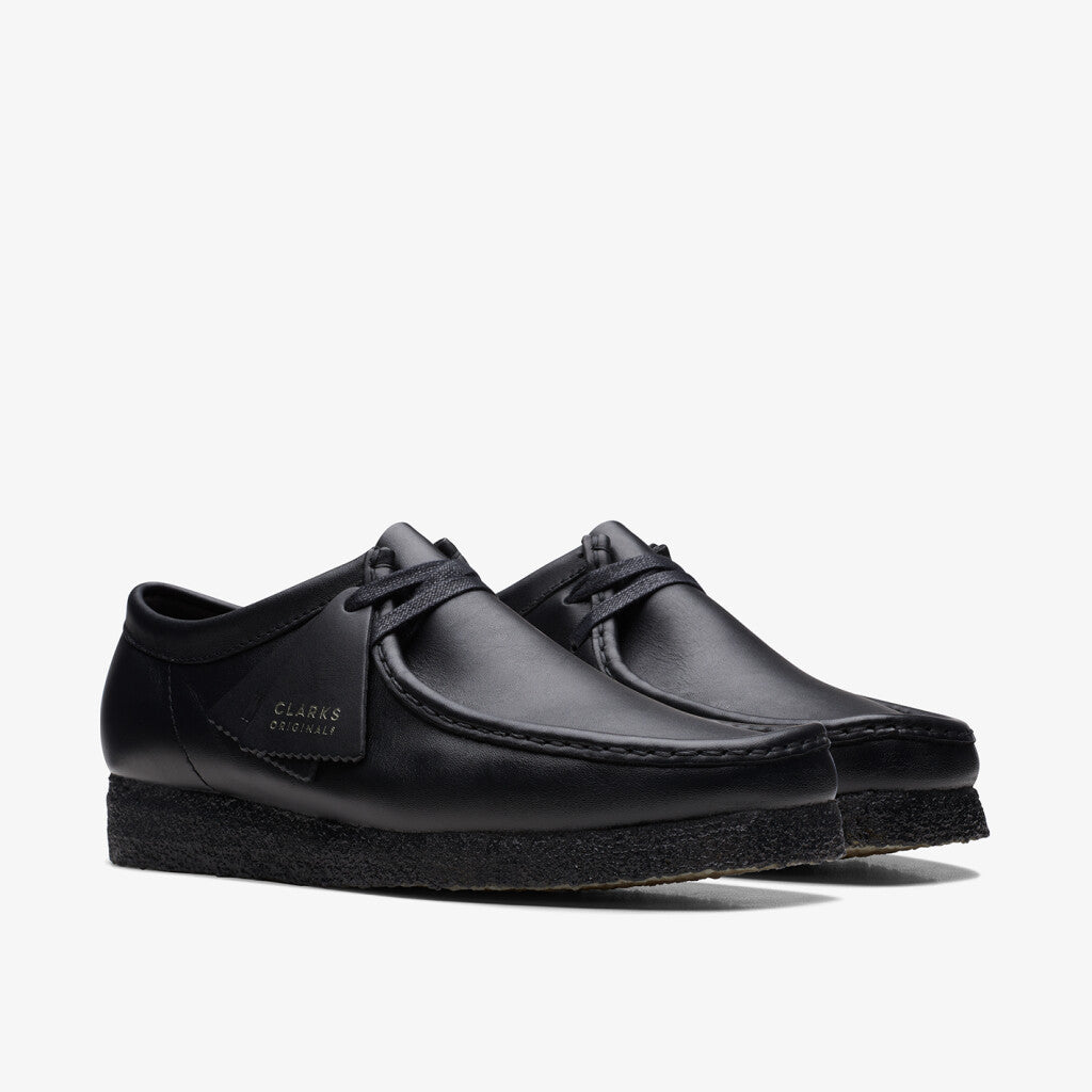 Clarks Men's Wallabee Black Leather