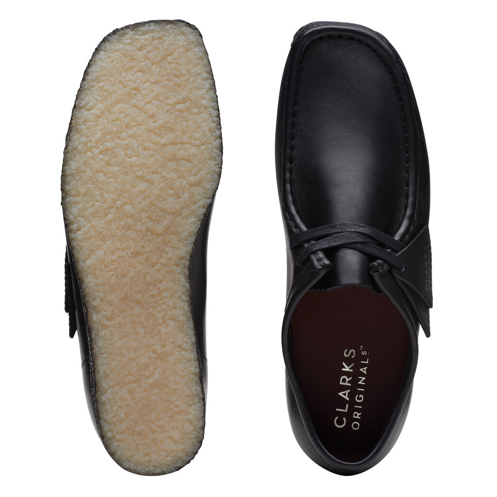 Clarks Men's Wallabee Black Leather