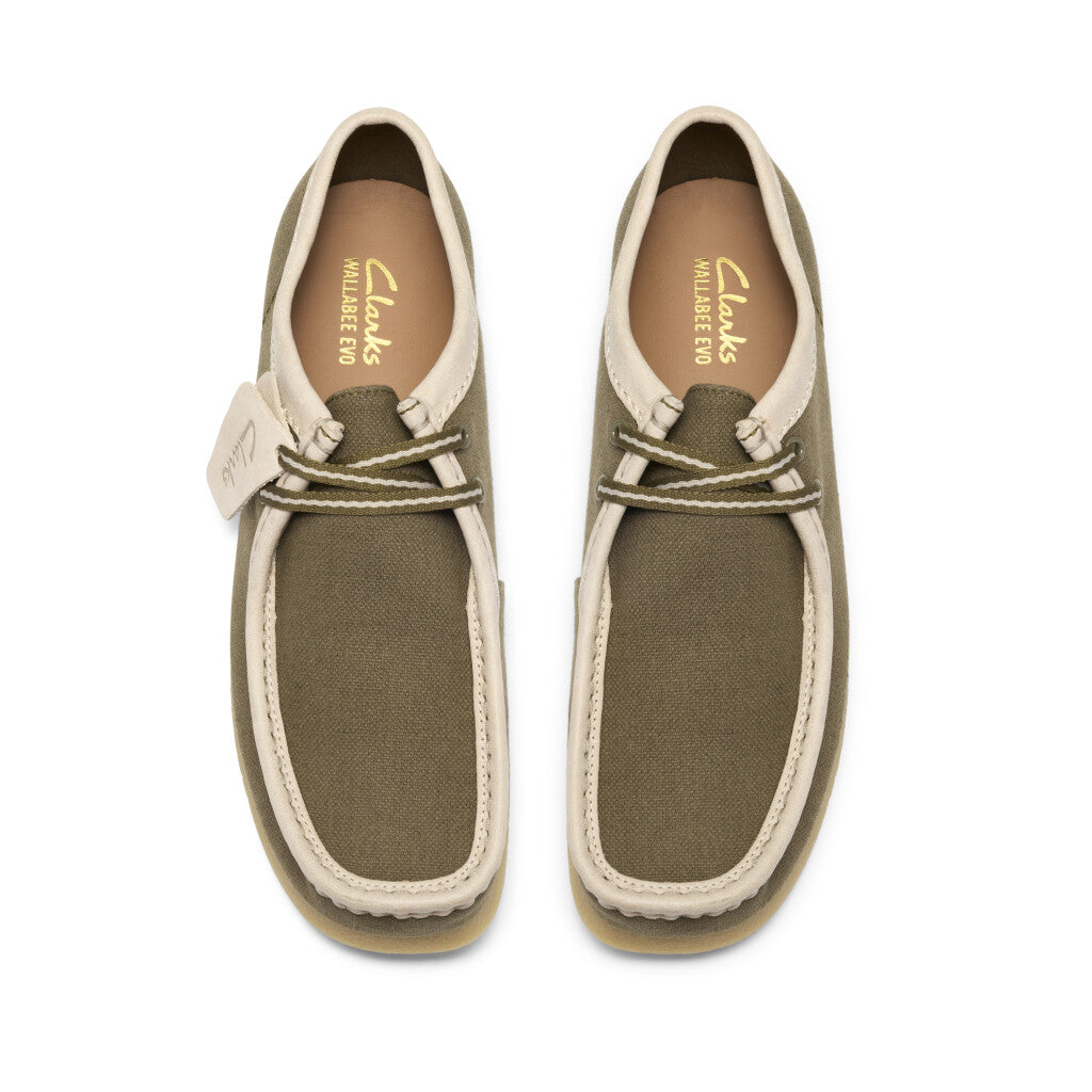 Clarks Men's WallabeeEVO Olive Combi
