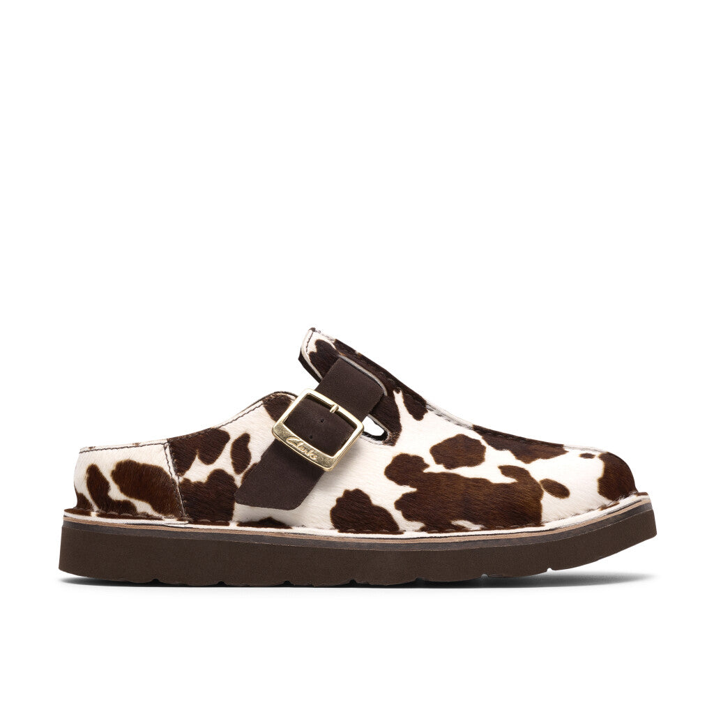 Clarks Women's Solsbury Mule Cow Print