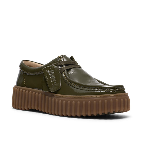 Clarks Women's Torhill Bee Dark Olive Patent