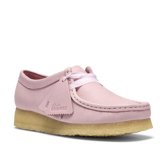 Clarks Women's Wallabee Baby Pink Leather
