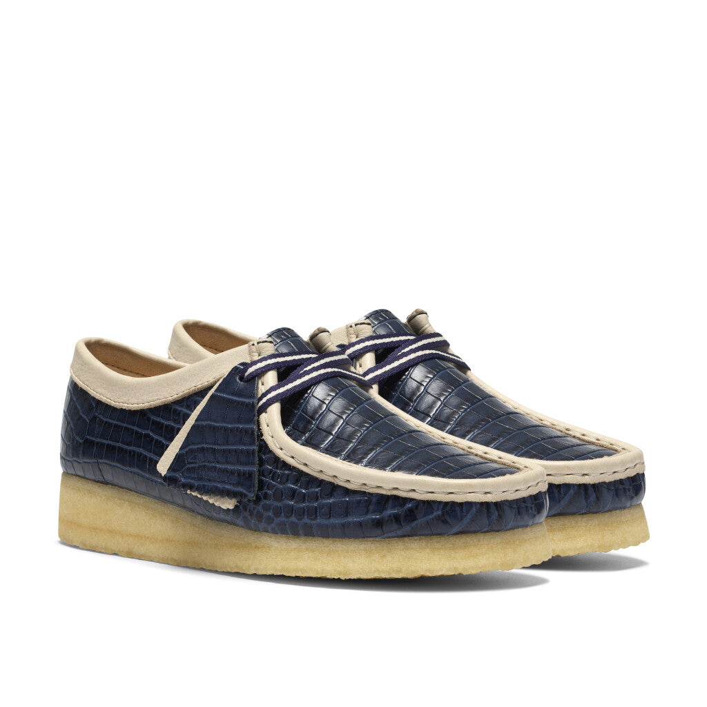 Clarks Women's Wallabee Blue Interest