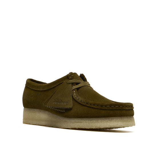 Clarks W Wallabee olive suede