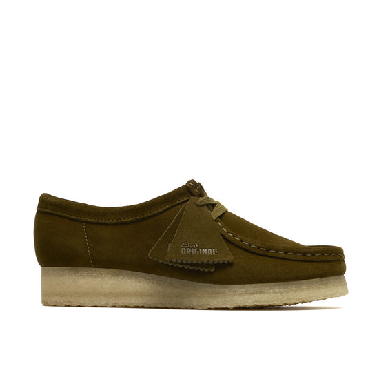 Clarks W Wallabee olive suede