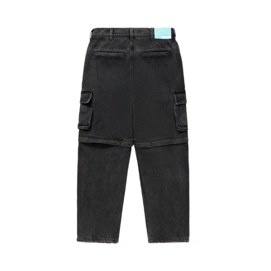 ICECREAM 2WAY Denim Cargo Pants Black