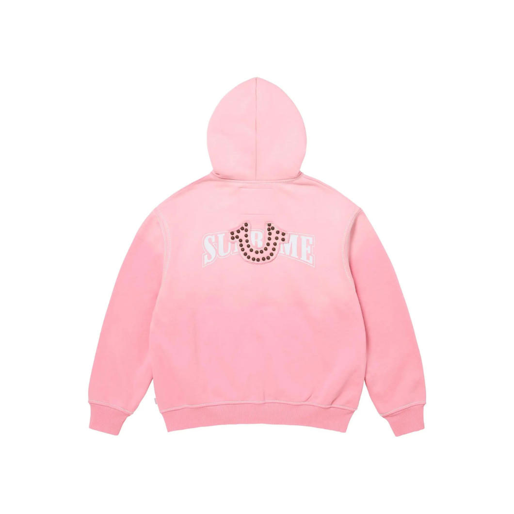 Supreme x True Religion Zip Up Hooded Sweatshirt Pink