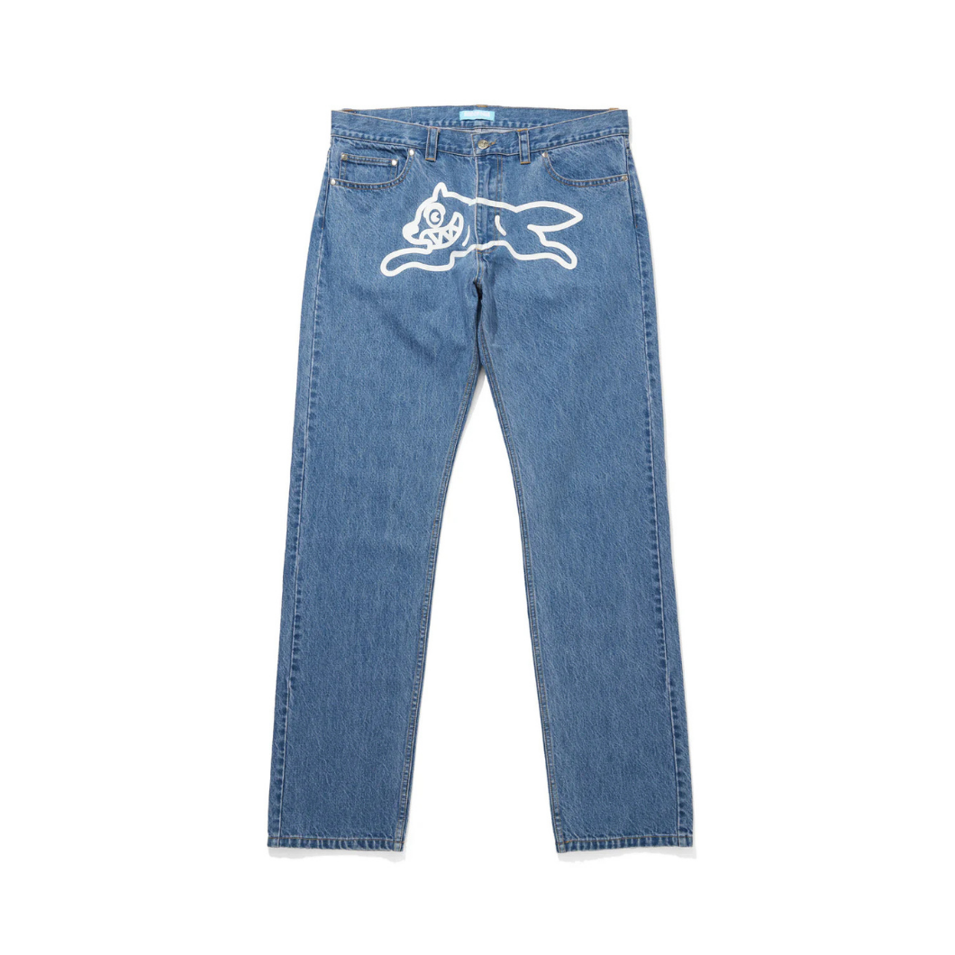 Washed Denim Pants Blue – Denim