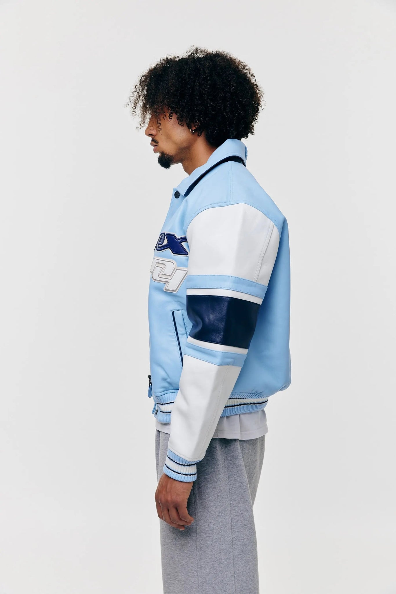 AVIREX The Legend Lederjacke - Carolina Blue - SN Zürich