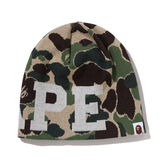 BAPE ABC Camo Knit Cap – Green