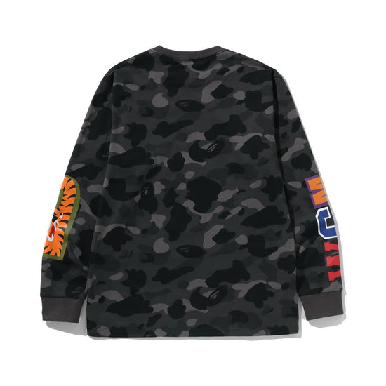 BAPE Color Camo Shark Longsleeve Tee – Black
