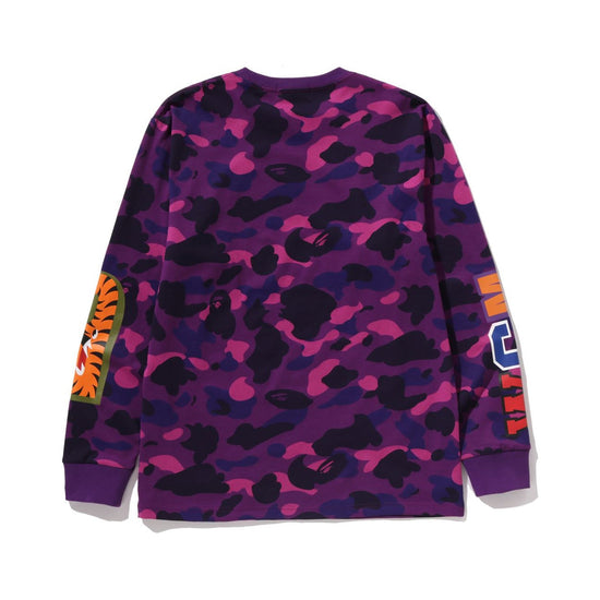 BAPE Color Camo Shark Longsleeve Tee – Purple