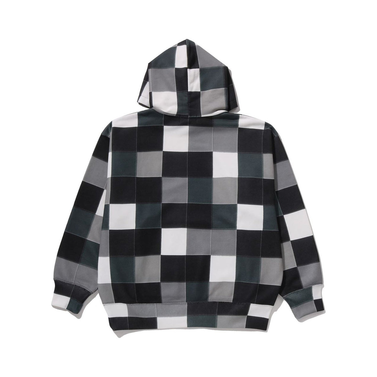 BAPE MULTI COLOR PATCHWORK PULLOVER HOODIE – BLACK, Produktansicht 2