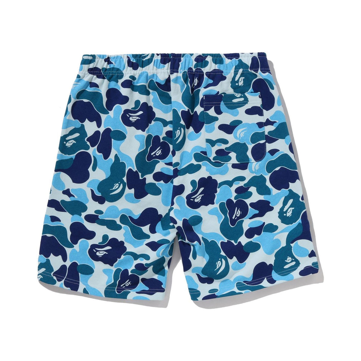 BAPE ABC CAMO SHARK SWEAT SHORTS – BLUE, Produktansicht 2