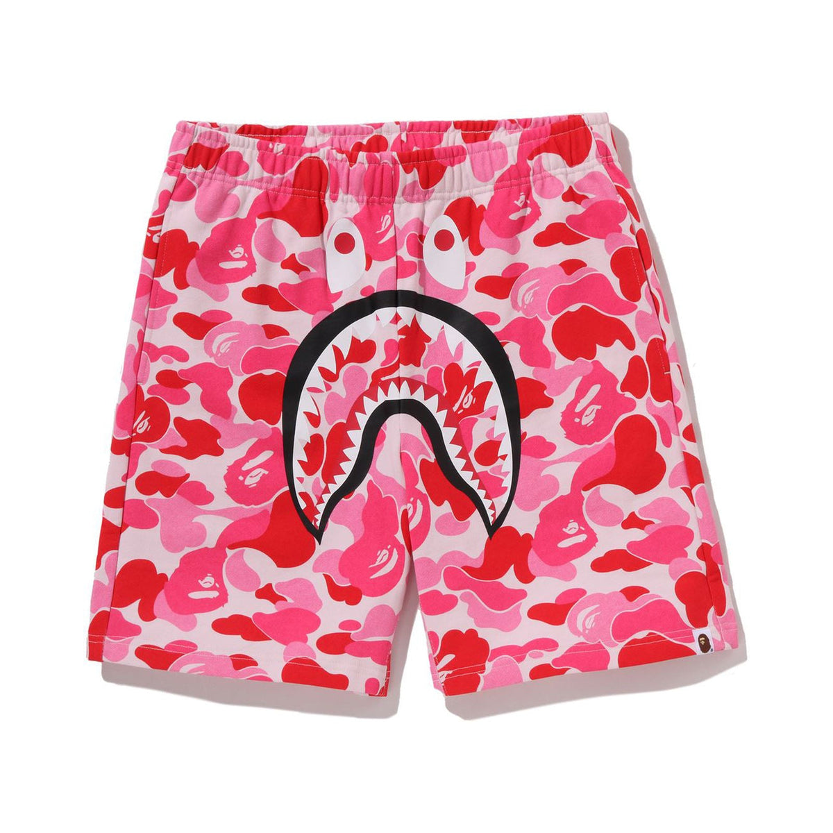 BAPE ABC CAMO SHARK SWEAT SHORTS – PINK, Produktansicht 1