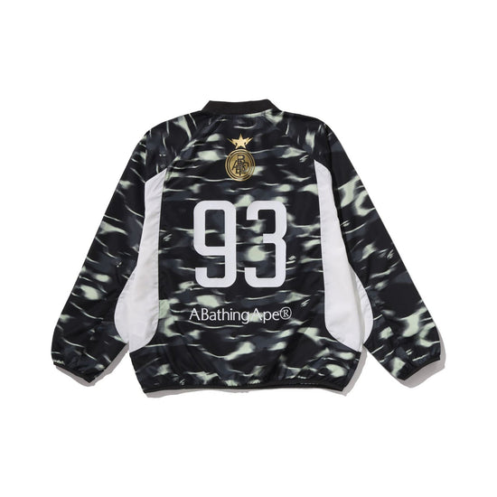 BAPE Screen Camo Football Logo Relaxed Fit Crewneck Sweatshirt – Black