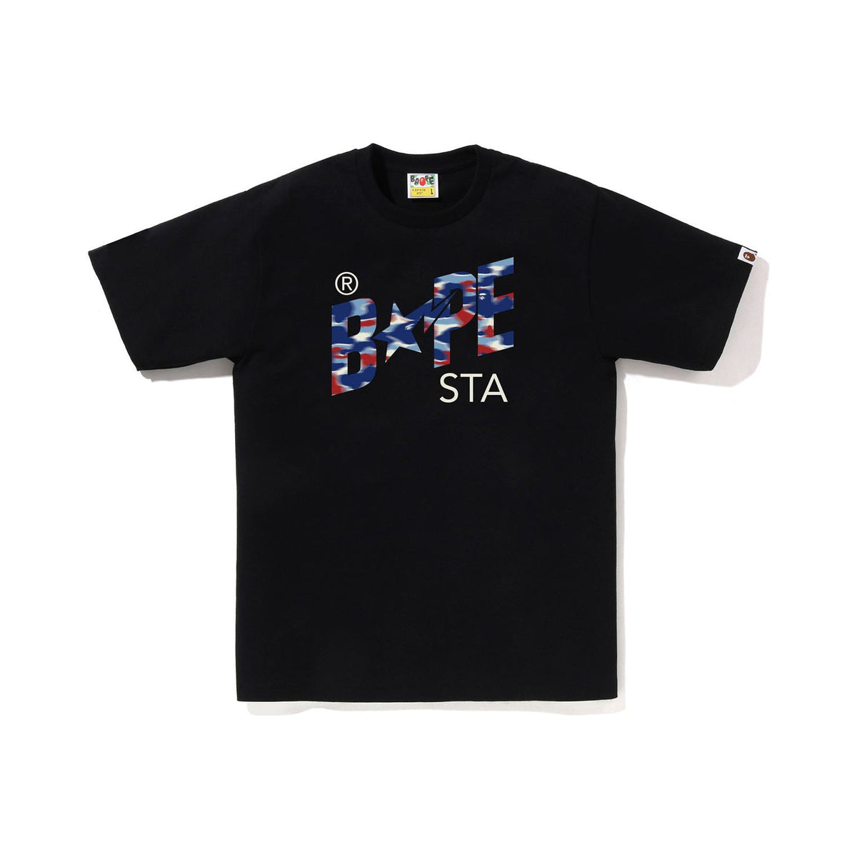BAPE SCREEN CAMO BAPE STA TEE – BLACK, Produktansicht 1
