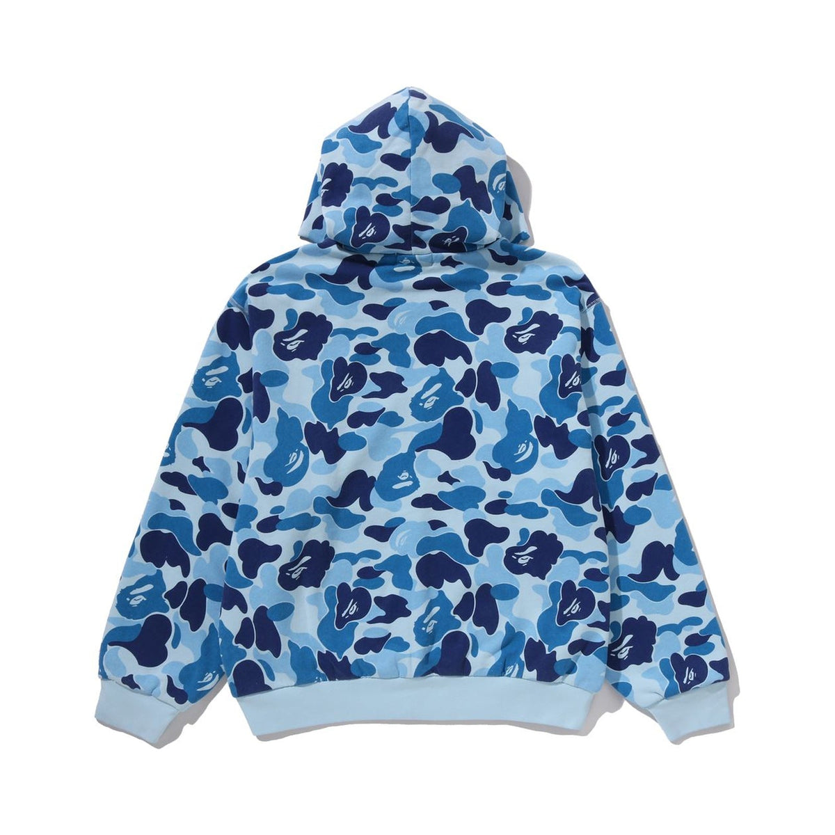 BAPE ABC CAMO HEAVY WASH CROPPED FIT ZIP HOODIE – BLUE, Produktansicht 2
