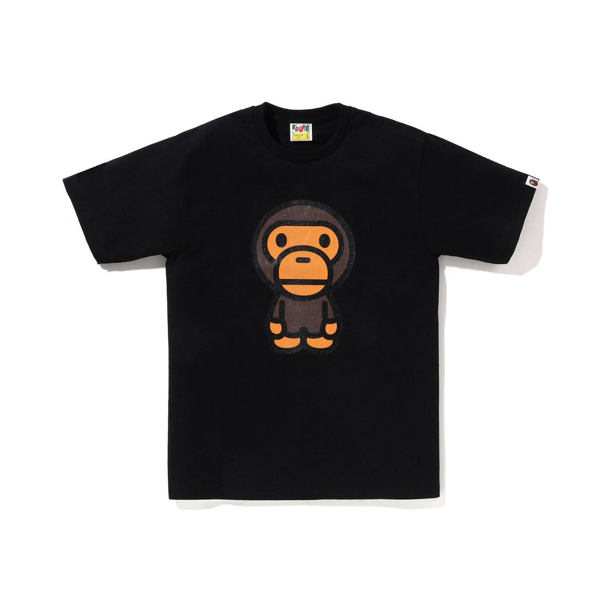 BAPE GLITTER BIG BABY MILO TEE – BLACK, Produktansicht 1