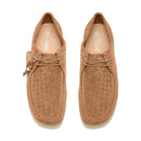 Clarks Wallabee Tan Weave – Draufsicht