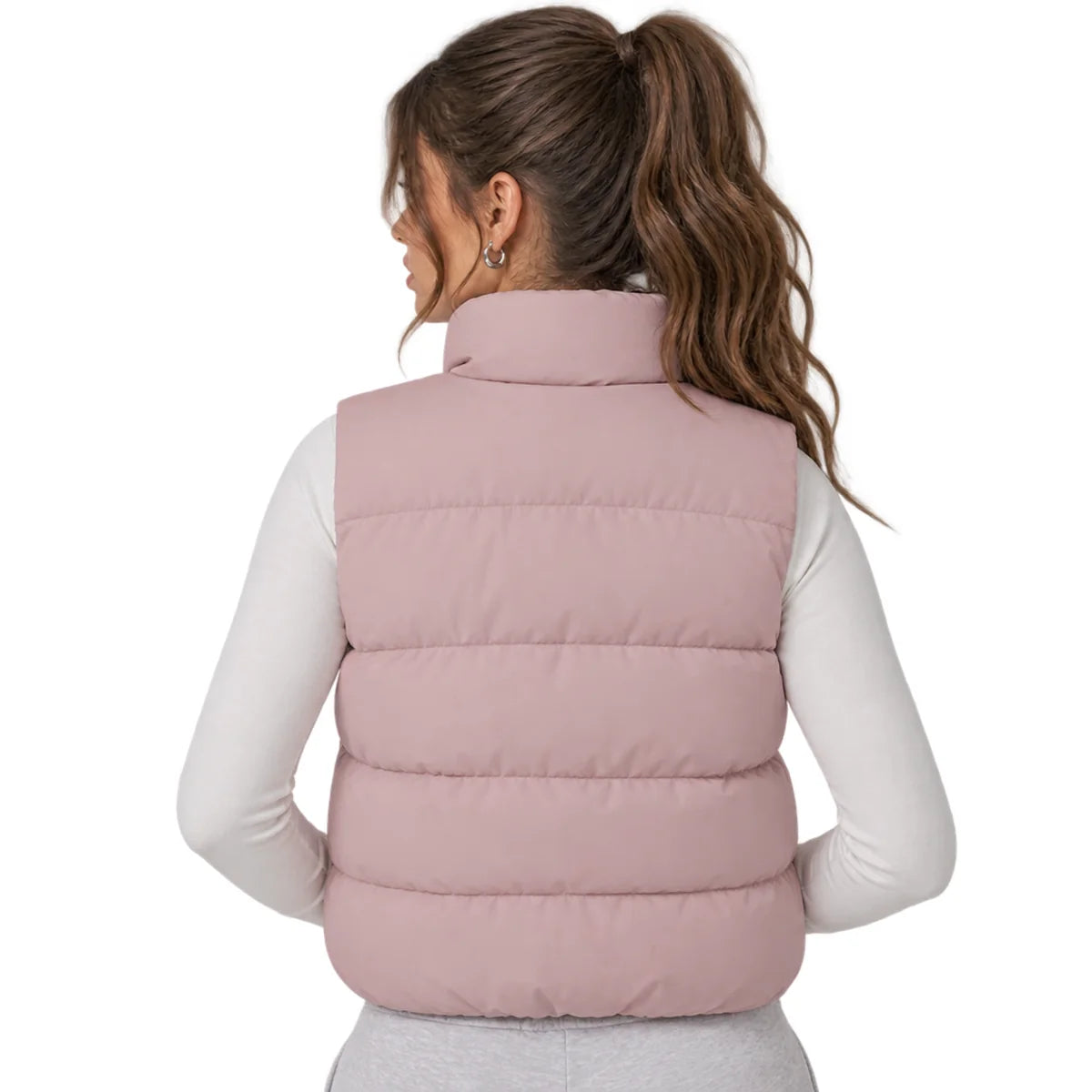 New Balance W Boston Puffer Vest Pink Chalk