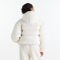 New Balance Boston Puffer Jacket in Linen, Rückansicht mit Kapuze