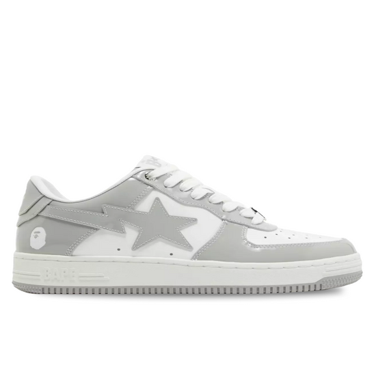 A Bathing Ape Bape Sta Patent Leather White Gray (2023)