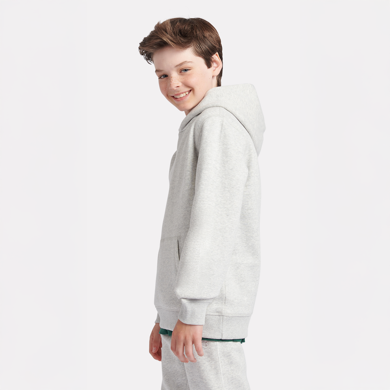 B New Balance French Terry Small Logo Hoodie