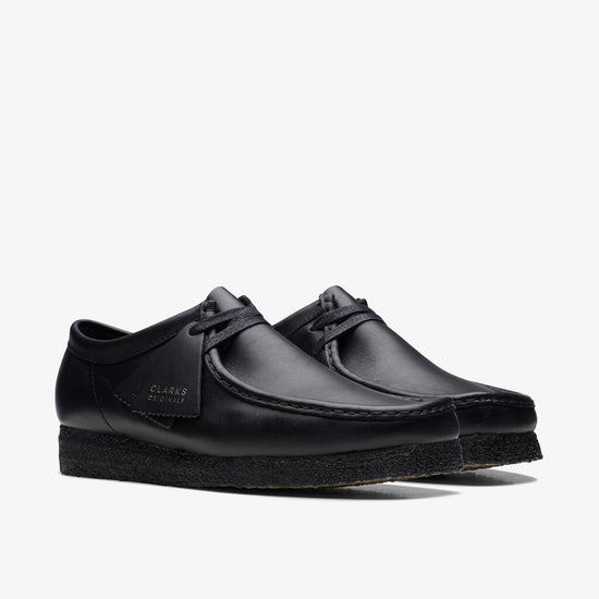 Clarks Men's Wallabee Black Leather