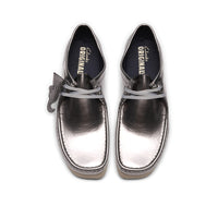 Clarks M Wallabee 2604 silver patent