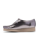 Clarks W Wallabee 2604 silver patent