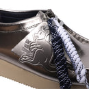 Clarks W Wallabee 2604 silver patent