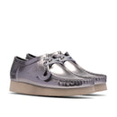 Clarks W Wallabee 2604 silver patent