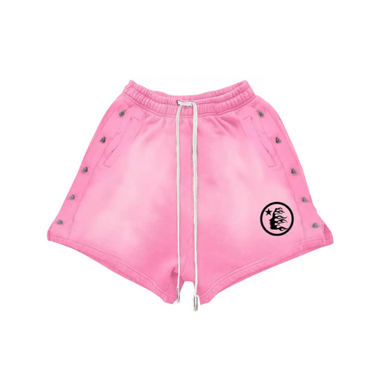 Pink Snap Shorts