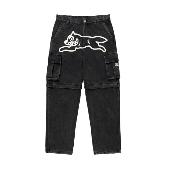 ICECREAM 2WAY Denim Cargo Pants Black