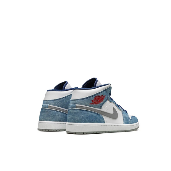 Air Jordan 1 Mid French Blue Fire Red (GS)
