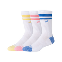 Active Lifestyle Striped Crew Socks 3 Pack