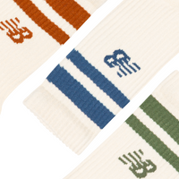 Active Lifestyle Striped Crew Socks 3 Pack