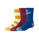 Youth Active Graphic Crew Socks 3 Pack