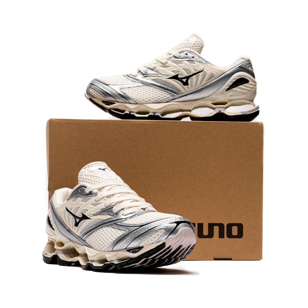 Mizuno Wave Prophecy LS Pristine Black Silver