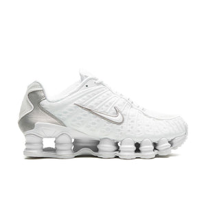 Nike Shox TL White Metallic Silver Max Orange (W) - EU 45 / White