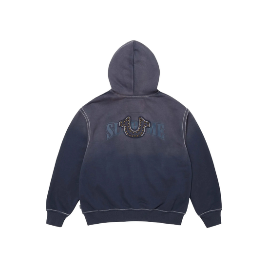 Supreme x True Religion Zip Up Hooded Sweatshirt Blue
