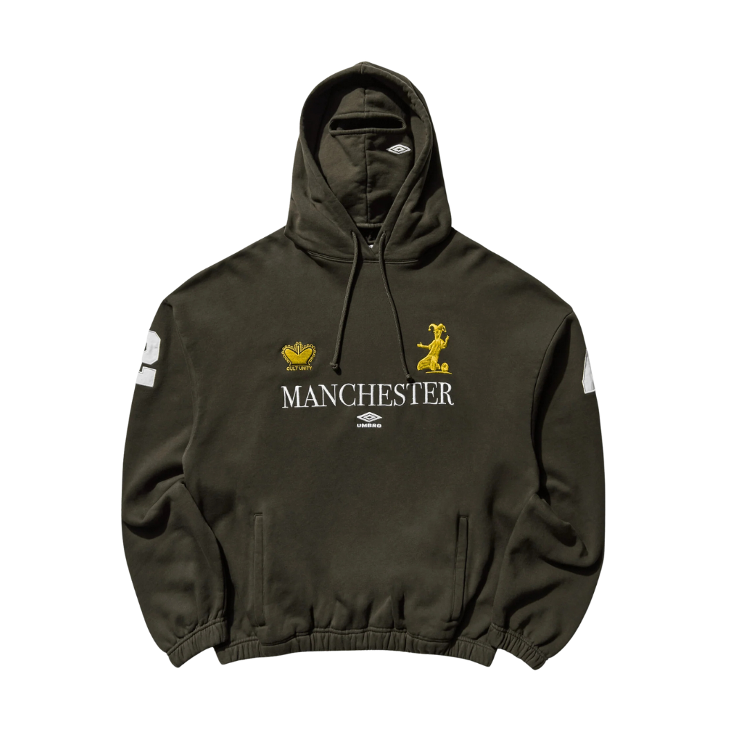 Manchester Masked Hoodie Dark Olive