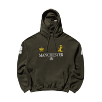 Manchester Masked Hoodie Dark Olive